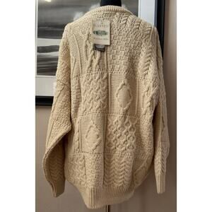 Blarney Woolen Mills Sweater Men XXL Fisherman Wool Cable Knit Ireland NWT